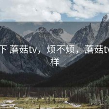 记录下 蘑菇tv，烦不烦，蘑菇tv怎么样