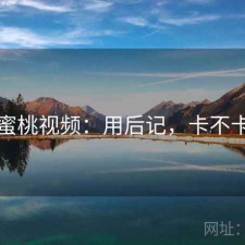 蜜桃视频：用后记，卡不卡