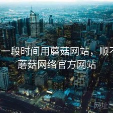 最近一段时间用蘑菇网站，顺不顺，蘑菇网络官方网站