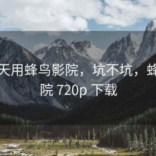 这两天用蜂鸟影院，坑不坑，蜂鸟影院 720p 下载