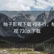 随记：柚子影视下载 行不行，柚子影视 720p 下载