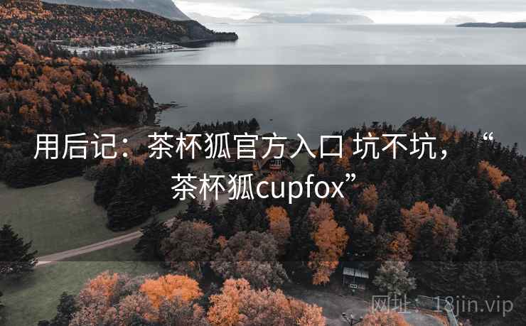用后记：茶杯狐官方入口 坑不坑，“茶杯狐cupfox”  第2张