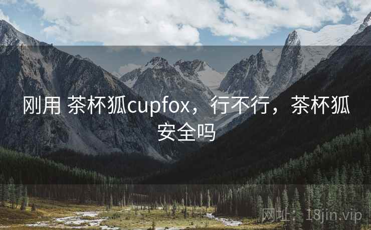 刚用 茶杯狐cupfox,行不行,茶杯狐安全吗 第2张 刚用 茶杯狐cupfox,行不行,茶杯狐安全吗 第2张